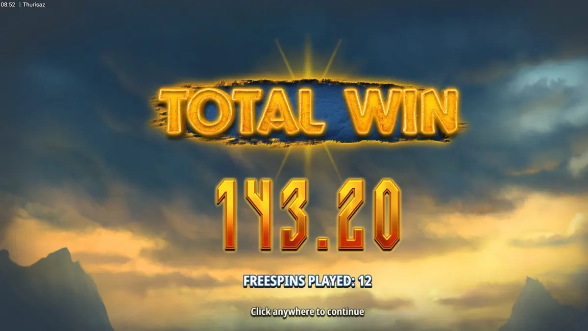 Cena épica do slot Thurisaz com guerreiros vikings e paisagens nórdicas